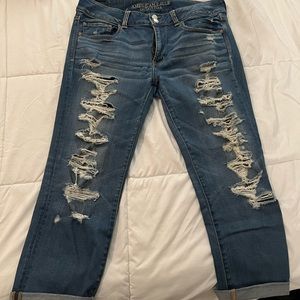 American Eagle ripped jeans